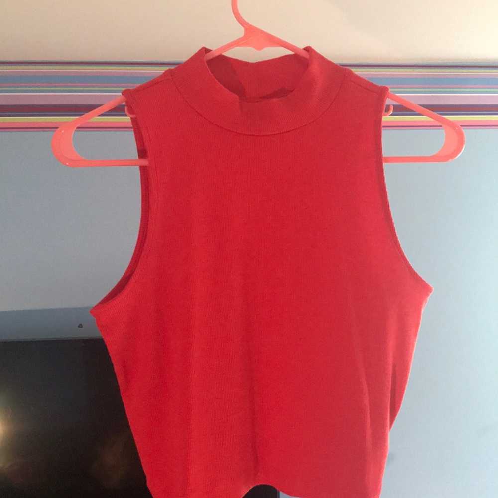 High Neck Crop Top